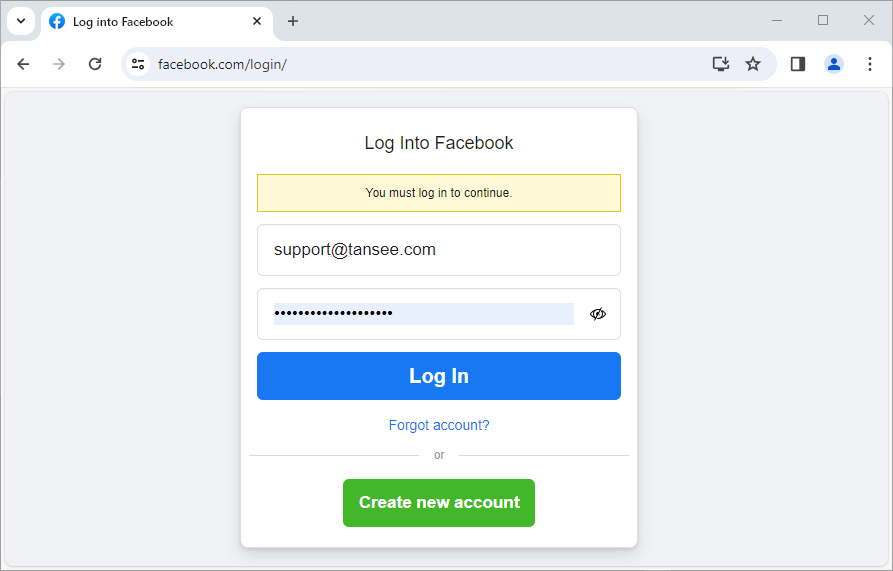 Passo 1. Faça login na sua conta do Facebook